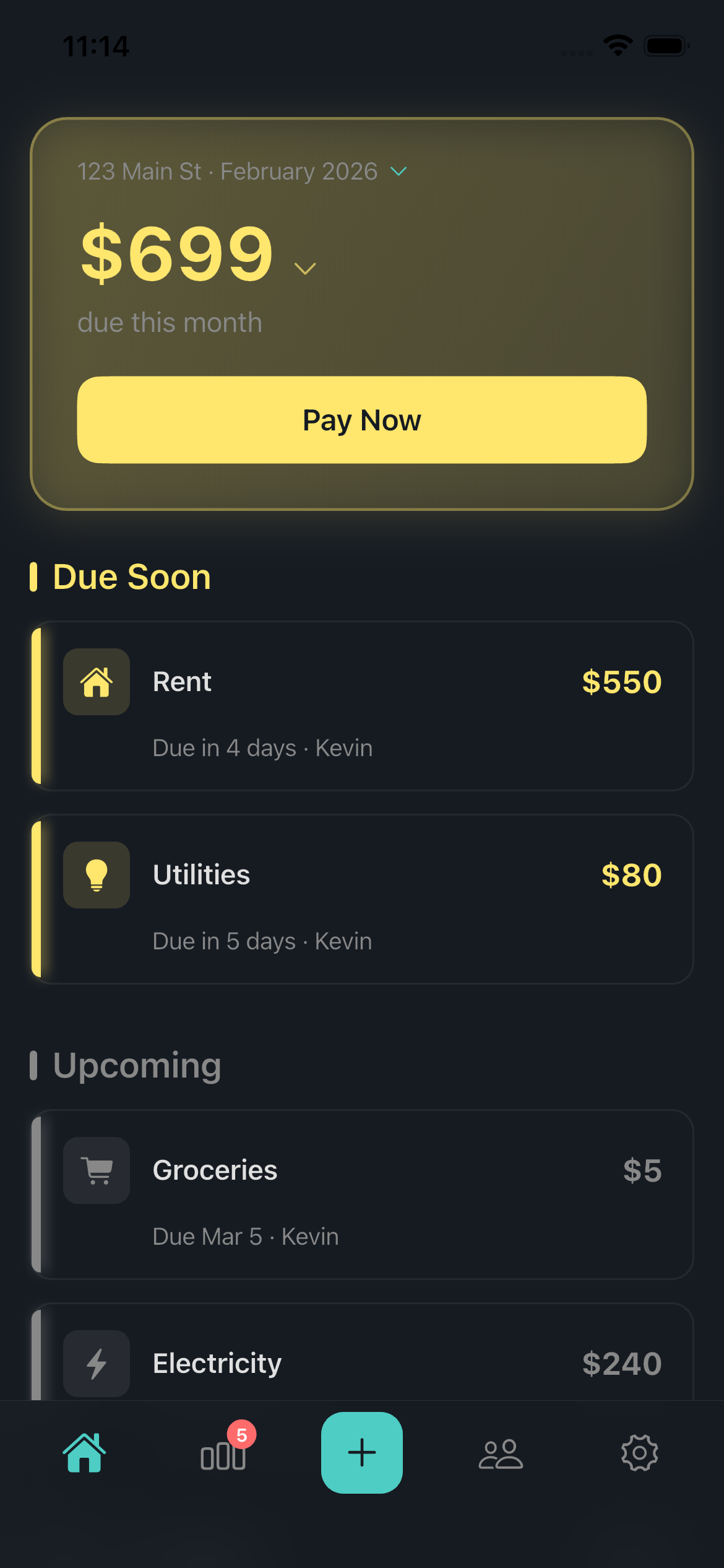Billow Dashboard